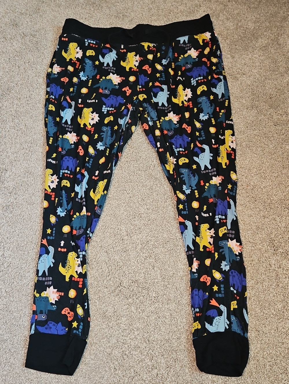 Little Sleepies Women's Large Bamboo Dinosaur Gamer Pajama Pants